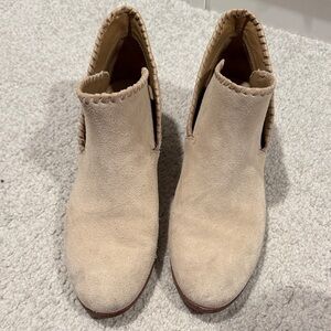 Jack Rogers Cream Ankle Booties